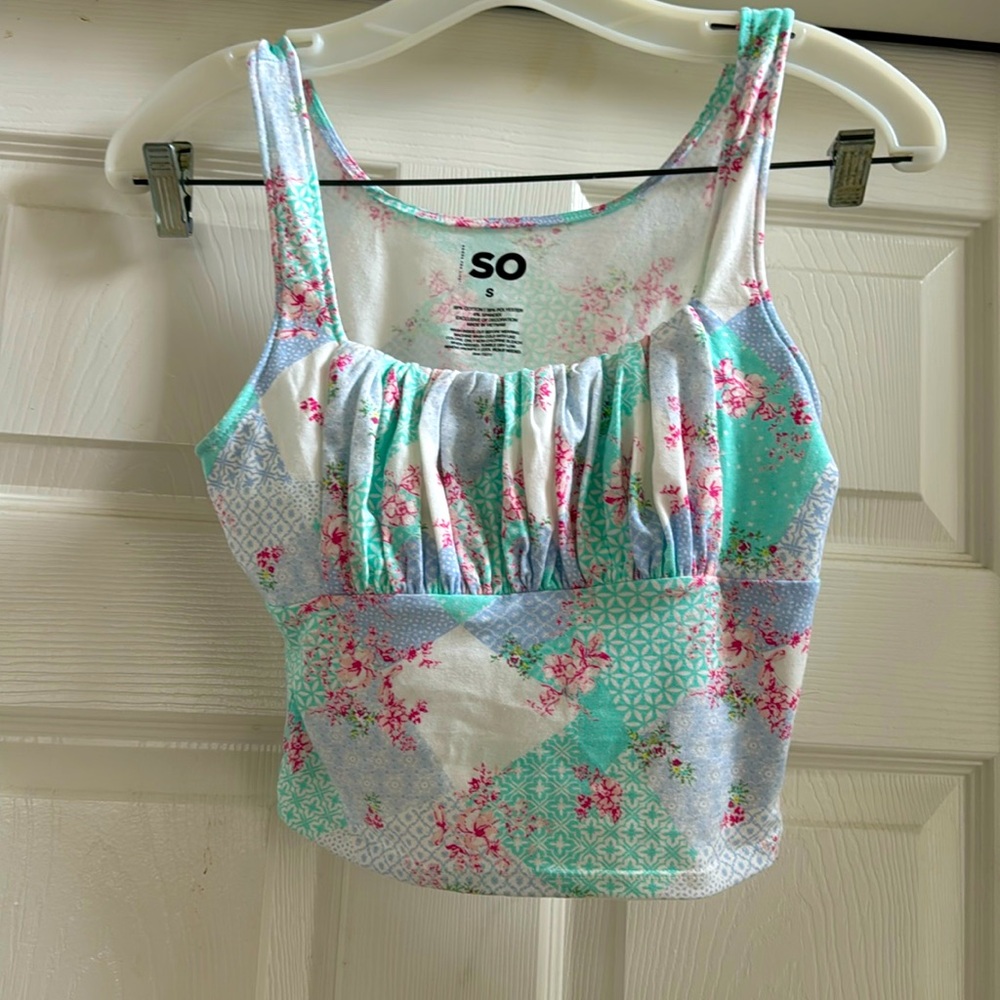 Pattern colorful tank top